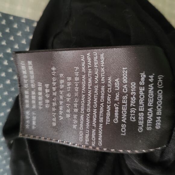 ASO FRIENDS GUESS Bodycon Y2k Black Dress whimsy GothIc witch SM - Picture 7 of 11